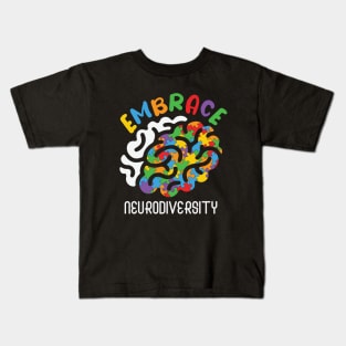 Autism Awareness - Embrace Neurodivergent Kids T-Shirt